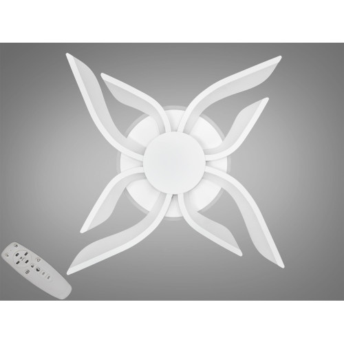 Потолочная светодиодная люстра с диммером 67W (арт. 2481/4+4WH 3col dim)
