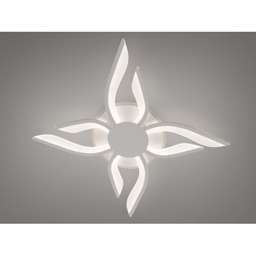 Потолочная светодиодная люстра с диммером 67W (арт. 2481/4+4WH 3col dim)
