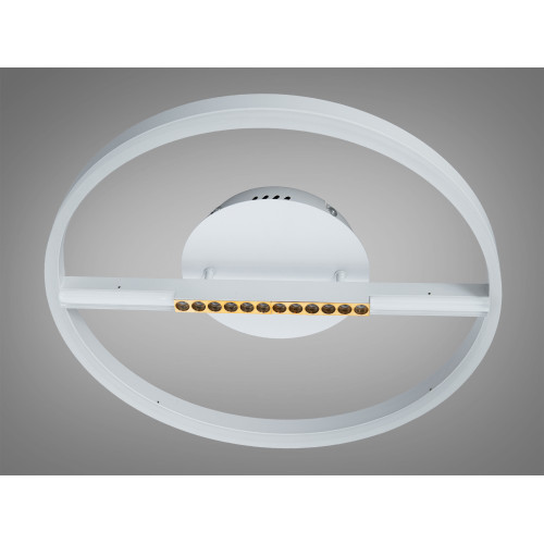 Світлодіодна люстра Diasha біла 48W димер пульт (арт. 2533WH dimmer)
