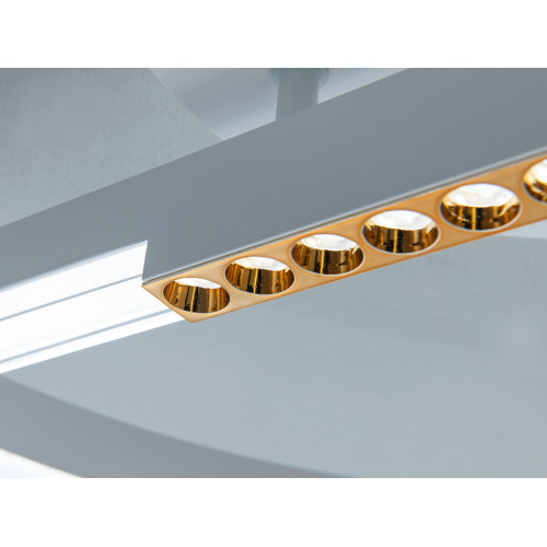 Світлодіодна люстра Diasha біла 48W димер пульт (арт. 2533WH dimmer)