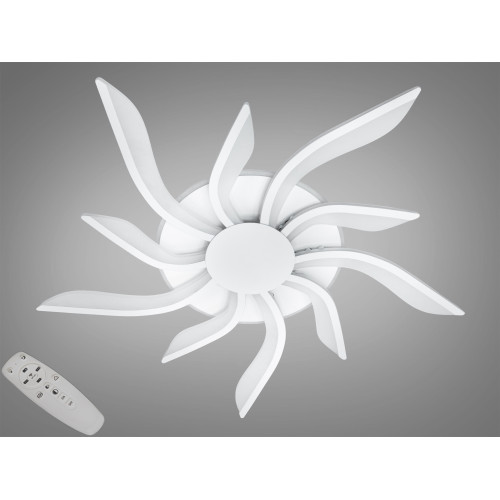 Потолочная светодиодная люстра с диммером 82W (арт. 2480/5+5WH 3col dim)
