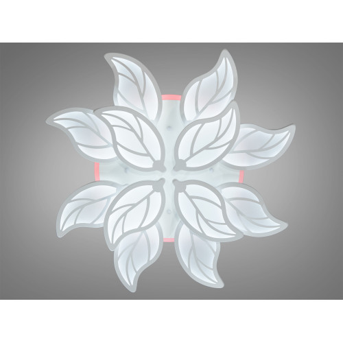 Потолочная LED-люстра с диммером и подсветкой, 200W (арт. 8028/8+4WH 3col dim)