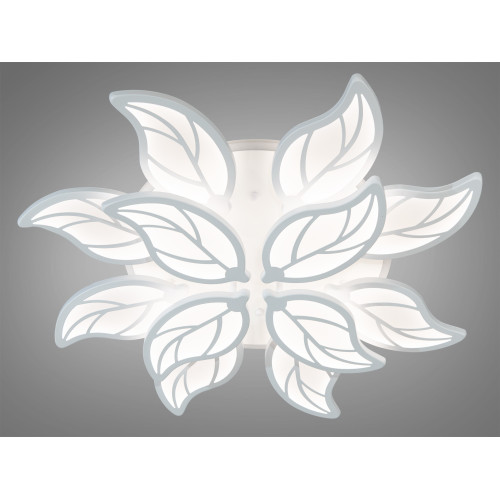 Потолочная LED-люстра с диммером и подсветкой, 200W (арт. 8028/8+4WH 3col dim)