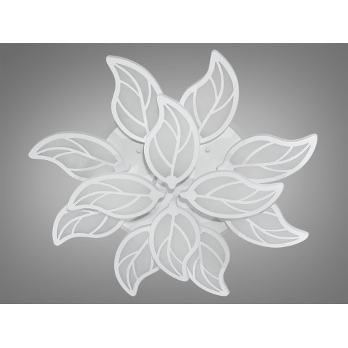 Потолочная LED-люстра с диммером и подсветкой, 200W (арт. 8028/8+4WH 3col dim)