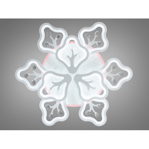Потолочная LED-люстра с диммером и цветной подсветкой, 165W (арт. 8149/6+3WH 3col dim)