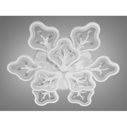 Потолочная LED-люстра с диммером и цветной подсветкой, 165W (арт. 8149/6+3WH 3col dim)