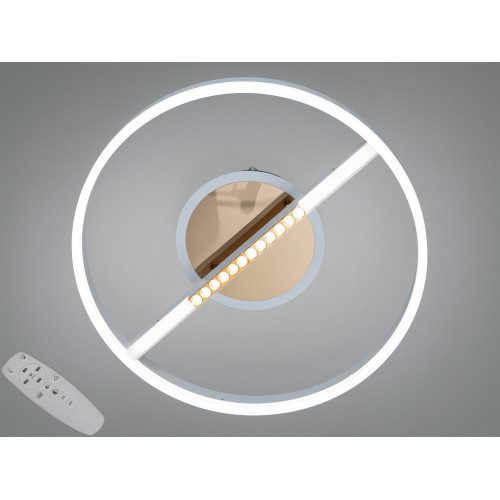 Потолочная люстра Diasha бело-золото 8кв пульт (арт. 2533WH+BK dimmer)