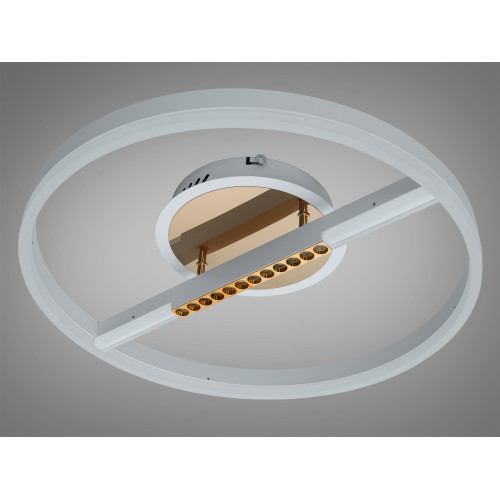 Потолочная люстра Diasha бело-золото 8кв пульт (арт. 2533WH+BK dimmer)