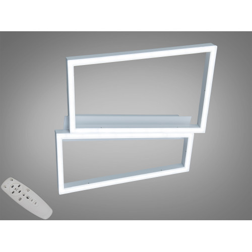 Люстра LED стельова біла 57 W з пультом (арт. 2552WH dimmer)