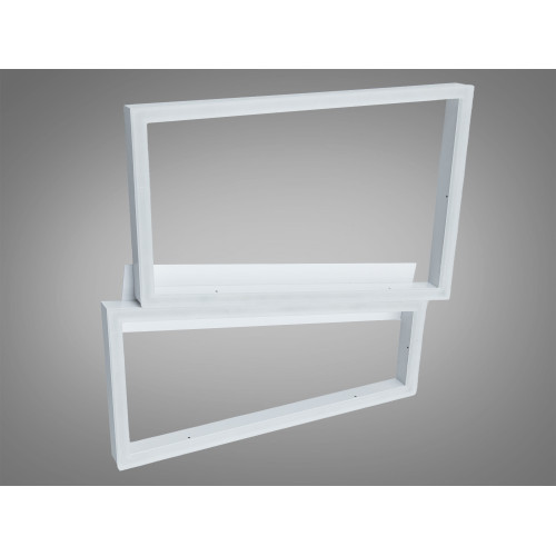Люстра LED стельова біла 57 W з пультом (арт. 2552WH dimmer)