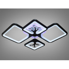 LED люстра с димером и подсветкой, 100W