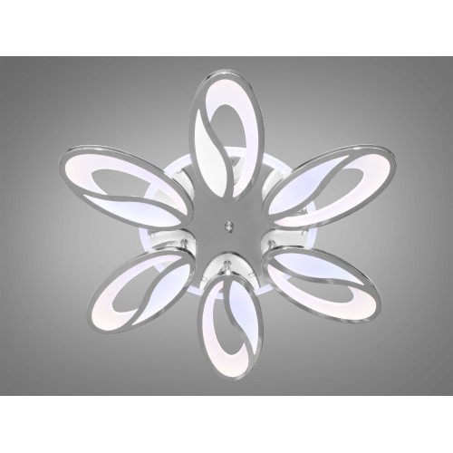 LED-люстра с диммером и цветной подсветкой, цвет хром, 105W (арт. 8090/6HR 3col dim)