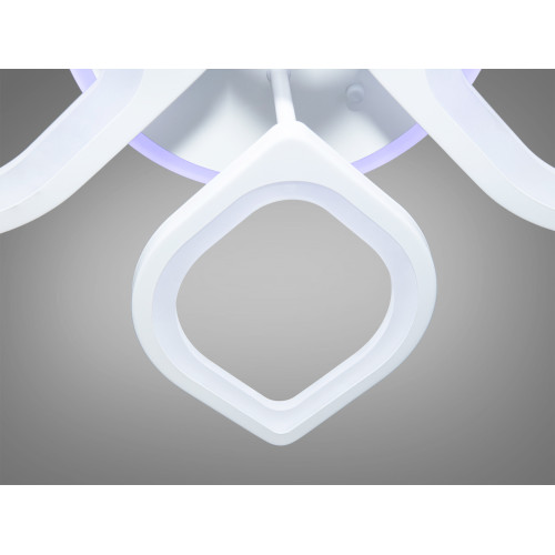 Потолочная LED-люстра с диммером и подсветкой, 105W (арт. 8073/2+2WH 3col dim)
