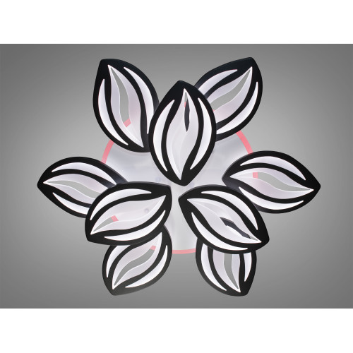 Потолочная LED-люстра с диммером и подсветкой, 145W (арт. 8092/6+3BK 3col dim)