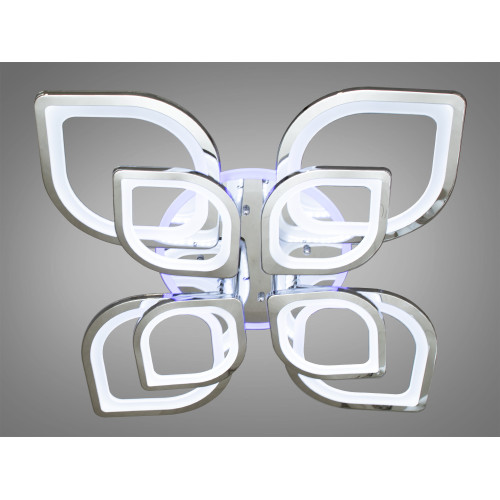 LED-люстра с диммером и подсветкой, 185W (арт. 8073/4+4HR 3col dim)