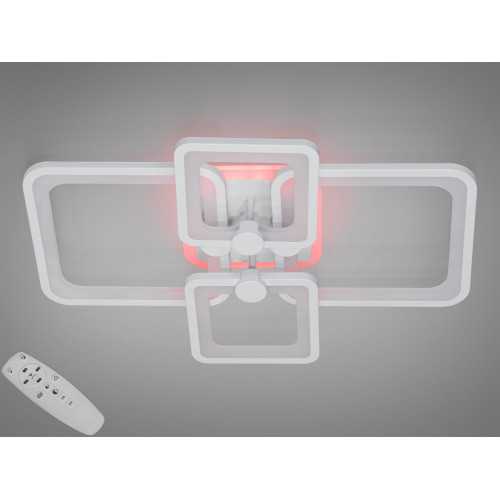 Потолочная светодиодная люстра с диммером 76W (арт. 8208/4WH 3col dim)