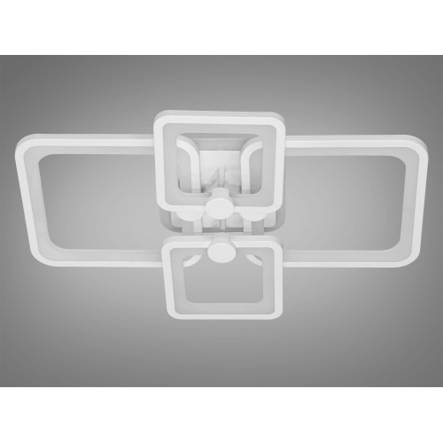 Потолочная светодиодная люстра с диммером 76W (арт. 8208/4WH 3col dim)