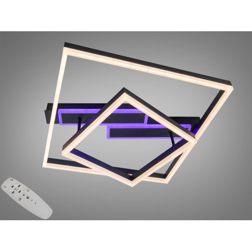 Потолочная LED люстра Diasha черная 85W пульт (арт. 2548WH LED 3color dimmer)