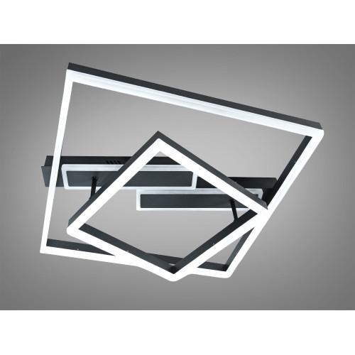 Потолочная LED люстра Diasha черная 85W пульт (арт. 2548WH LED 3color dimmer)