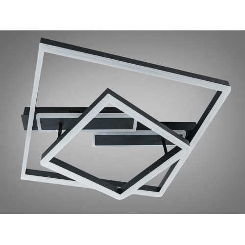 Потолочная LED люстра Diasha черная 85W пульт (арт. 2548WH LED 3color dimmer)