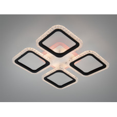LED люстра черная 55W пульт диммер 4 мод (арт. AS8170/4BK 3col dim)