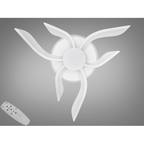 Потолочная светодиодная люстра с диммером 40W (арт. 2481/3+3WH 3col dim)