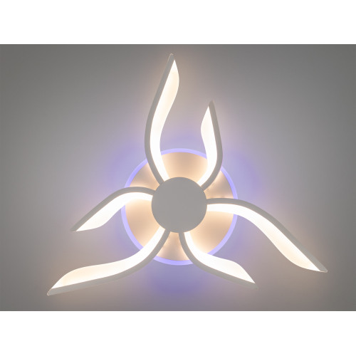 Потолочная светодиодная люстра с диммером 40W (арт. 2481/3+3WH 3col dim)