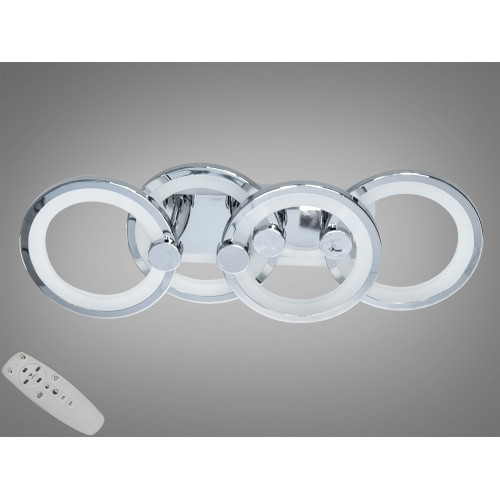 Потолочная люстра с диммером и LED подсветкой, 65W (арт. H8022/2+2HR 3col dim)