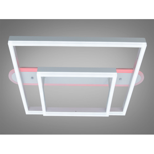 Світлодіодна люстра біла 86 Вт пульт 2 плафони (арт. 2551BK LED 3color dimmer)