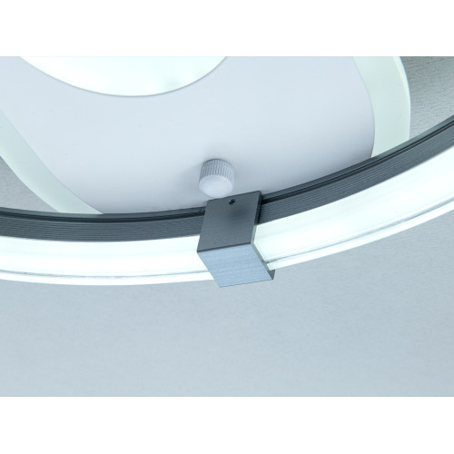 Люстра потолочная LED Diasha бело черная 48W пульт (арт. 5140/500GR)