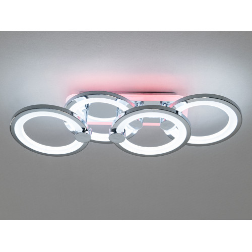 Потолочная люстра с диммером и LED подсветкой, 65W (арт. H8022/2+2G 3col dim)
