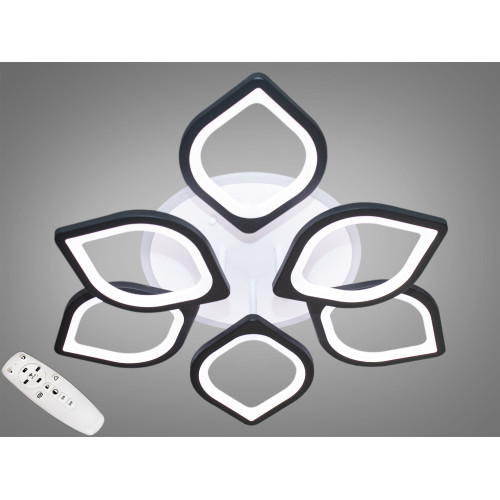 Потолочная люстра с диммером и LED подсветкой, 115W (арт. S8073/3+3BK 3col dim)