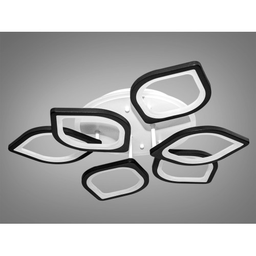 Потолочная люстра с диммером и LED подсветкой, 115W (арт. S8073/3+3BK 3col dim)