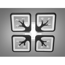 LED люстра с димером и подсветкой, 85W