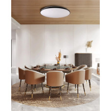 Люстра с пультом светодиодная Goldlux 331915 Kern LED 1x80W 3000K/4000K/6000K 4500/4700/9200Lm IP20 черная