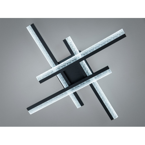 Потолочная LED люстра Diasha MX3068 57W черный акриловые рассеивател (арт. MX3068/4BK)