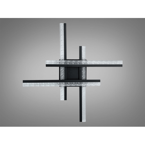Потолочная LED люстра Diasha MX3068 57W черный акриловые рассеивател (арт. MX3068/4BK)