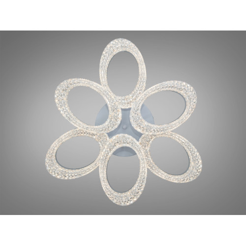 Стельова LED люстра біла 33W 3 модулі пульт 6 м² (арт. S5607/3+3BK)