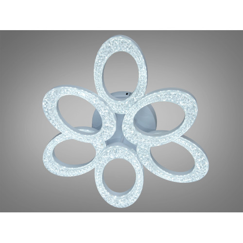 Стельова LED люстра біла 33W 3 модулі пульт 6 м² (арт. S5607/3+3BK)
