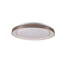 Люстра із пультом світлодіодна, стельовий світильник Goldlux 331878 Grazyna LED 1x48W 3000K/4000K/6000K 5300Lm IP44 сіра