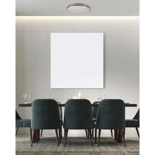 Люстра с пультом светодиодная, потолочный светильник Goldlux 331878 Grazyna LED 1x48W 3000K/4000K/6000K 5300Lm IP44 серая