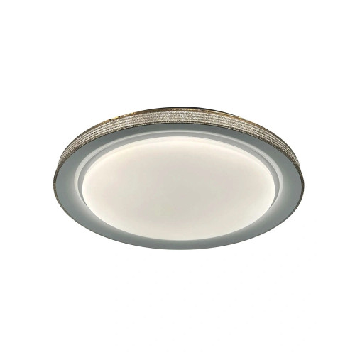 Люстра с пультом светодиодная, потолочный светильник Goldlux 331878 Grazyna LED 1x48W 3000K/4000K/6000K 5300Lm IP44 серая
