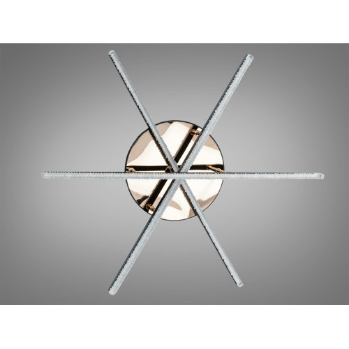 Люстра стельова LED Diasha чорна 48Вт до 8м² (арт. SX1007/3BK)