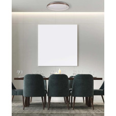 Люстра із пультом світлодіодна, стельовий світильник Goldlux 331885 Grazyna LED 1x72W 3000K/4000K/6000K 8000Lm IP44 сіра