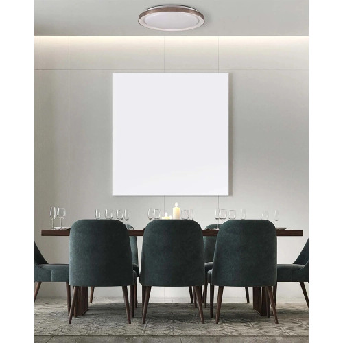 Люстра с пультом светодиодная, потолочный светильник Goldlux 331885 Grazyna LED 1x72W 3000K/4000K/6000K 8000Lm IP44 серая