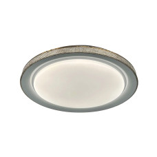 Люстра із пультом світлодіодна, стельовий світильник Goldlux 331885 Grazyna LED 1x72W 3000K/4000K/6000K 8000Lm IP44 сіра