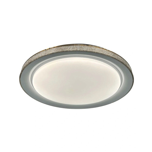 Люстра с пультом светодиодная, потолочный светильник Goldlux 331885 Grazyna LED 1x72W 3000K/4000K/6000K 8000Lm IP44 серая