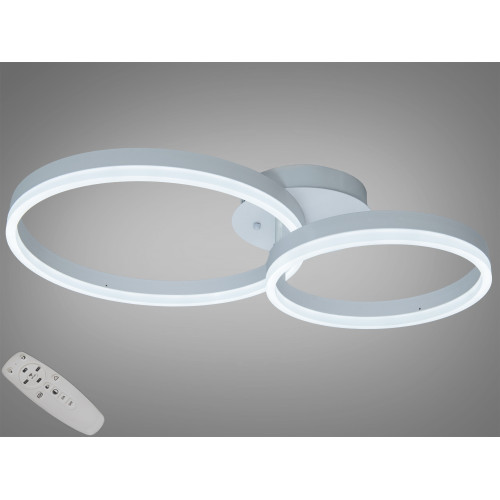Люстра стельова Diasha кільця біла 50W димер пульт (арт. 2539BK dimmer)