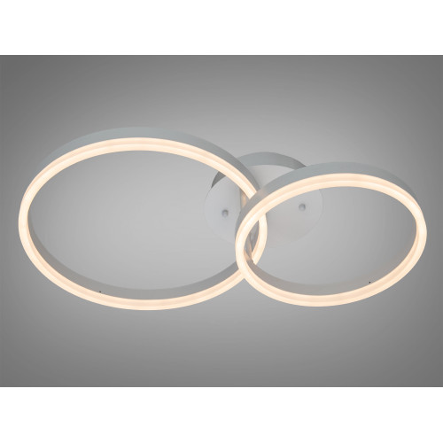 Люстра стельова Diasha кільця біла 50W димер пульт (арт. 2539BK dimmer)