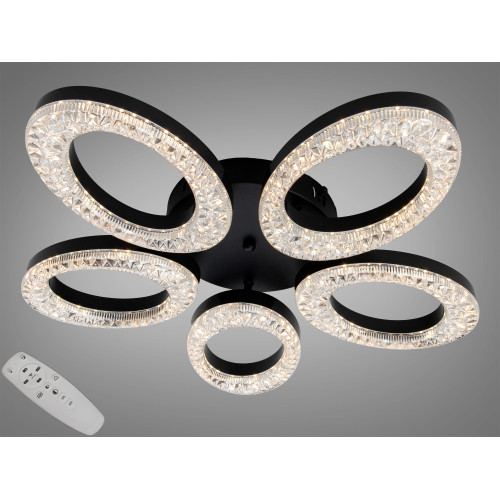 Потолочная LED люстра белая 33W 3 модуля пульт 6м² (арт. 5607/5WH)